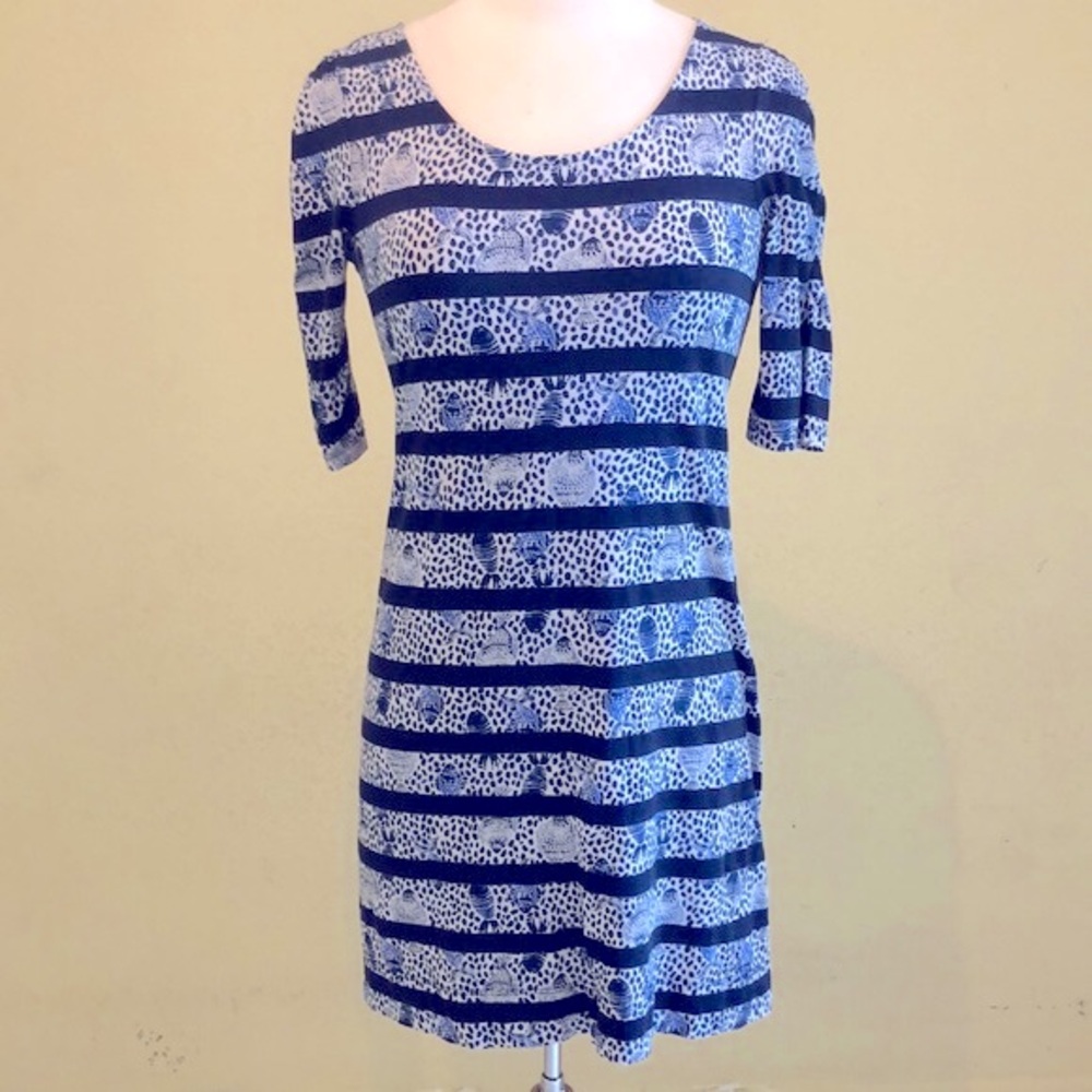 Lilly Pulitzer La Jolla High Tide Navy Mini Dress Size XSmall